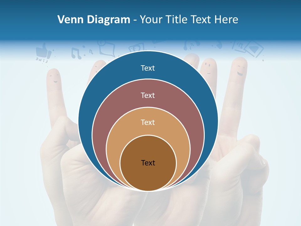 Cloud Family Icon PowerPoint Template