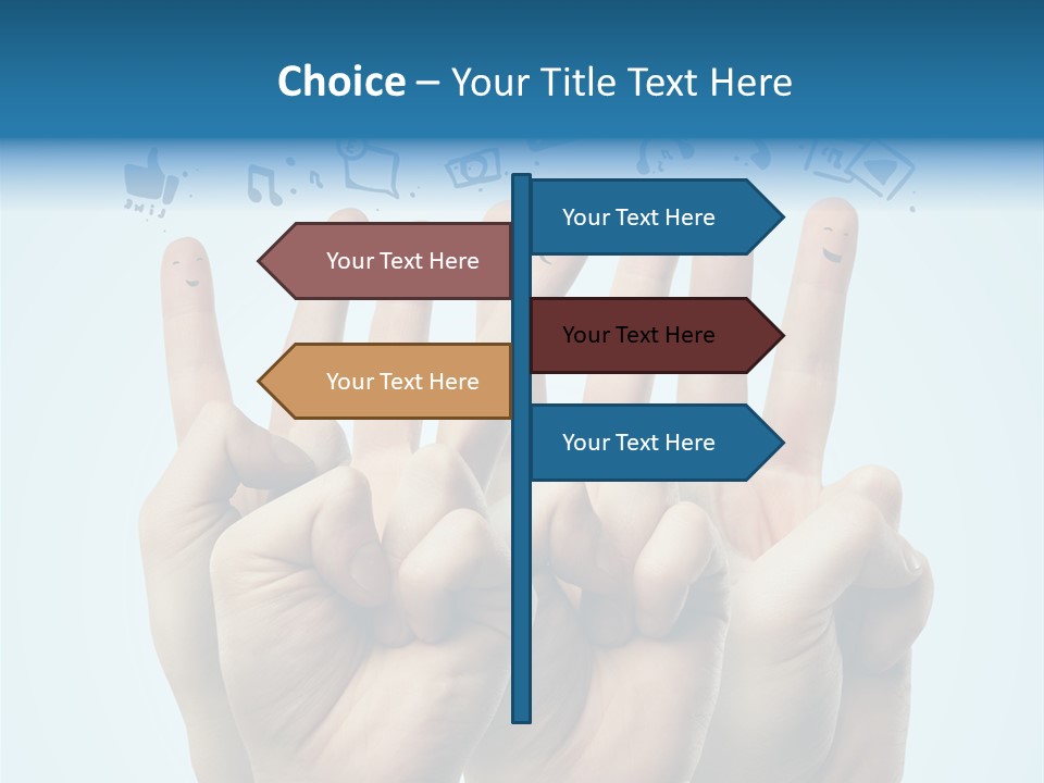 Cloud Family Icon PowerPoint Template