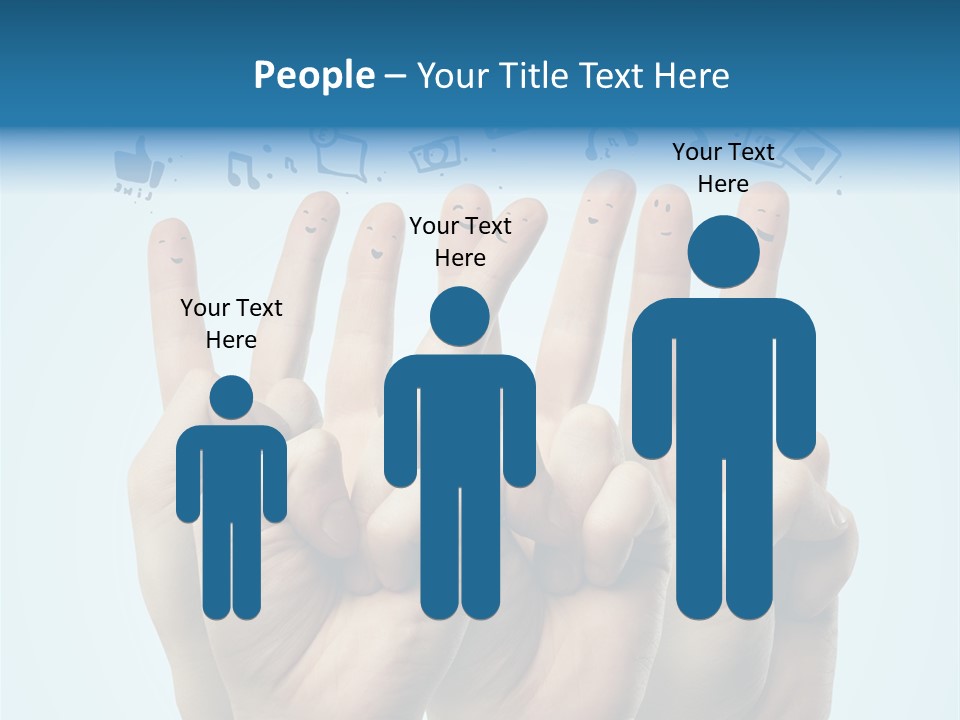 Cloud Family Icon PowerPoint Template