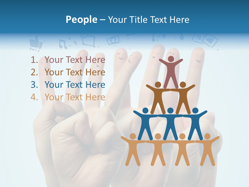 Cloud Family Icon PowerPoint Template