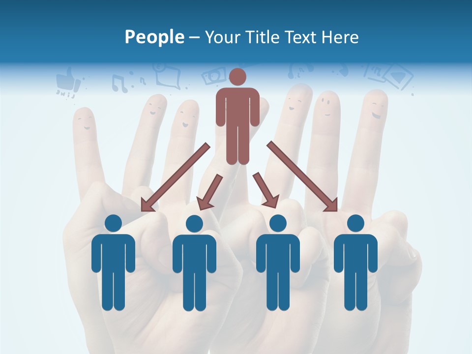 Cloud Family Icon PowerPoint Template