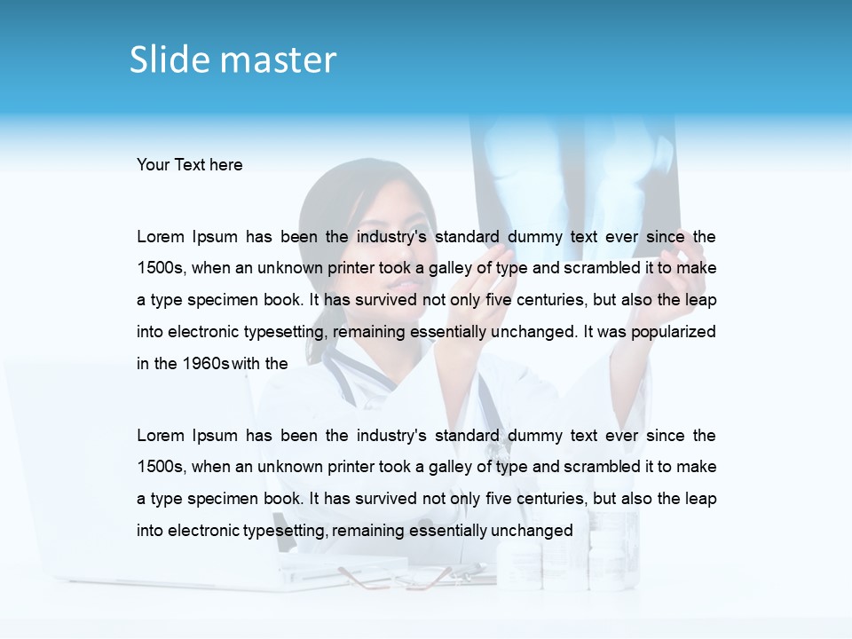 Pharmaceutical Background Illness PowerPoint Template