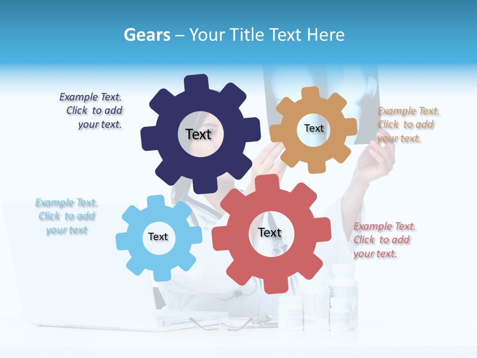 Pharmaceutical Background Illness PowerPoint Template