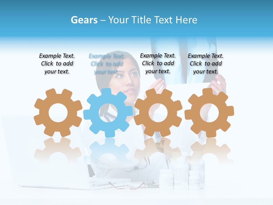 Pharmaceutical Background Illness PowerPoint Template