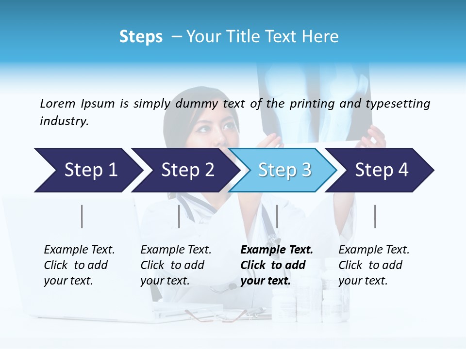 Pharmaceutical Background Illness PowerPoint Template