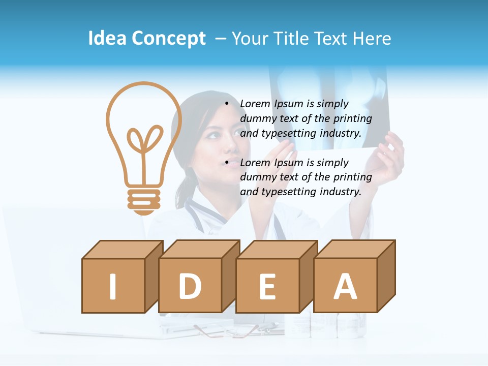 Pharmaceutical Background Illness PowerPoint Template