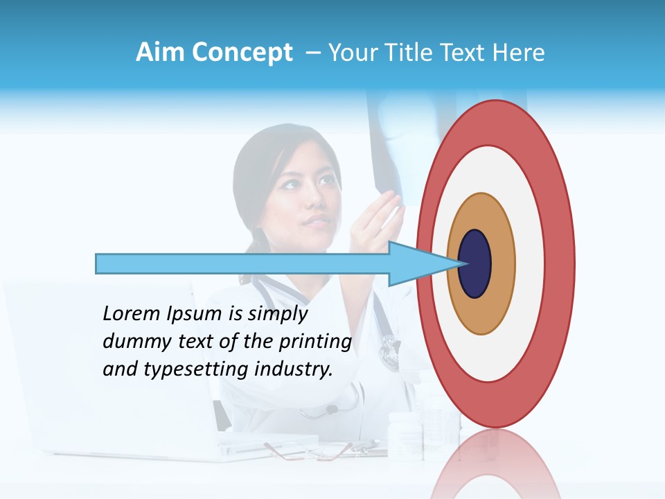 Pharmaceutical Background Illness PowerPoint Template