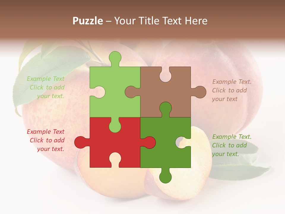 Nutrition Vegetarian Dessert PowerPoint Template