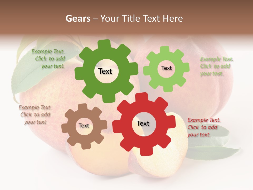 Nutrition Vegetarian Dessert PowerPoint Template