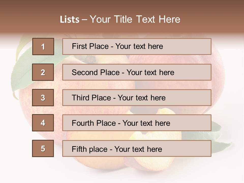 Nutrition Vegetarian Dessert PowerPoint Template