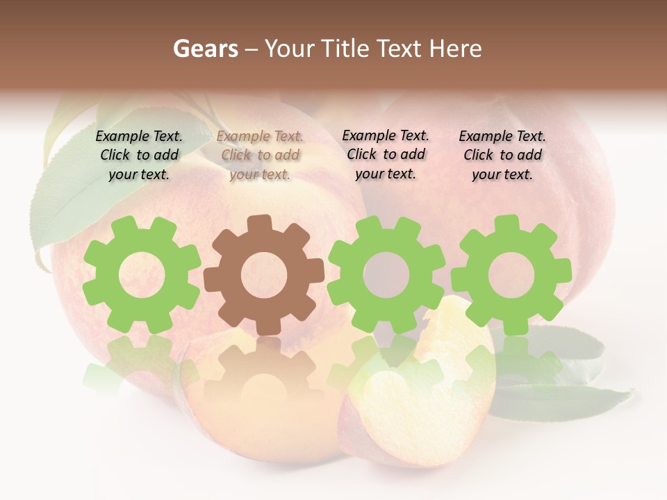 Nutrition Vegetarian Dessert PowerPoint Template