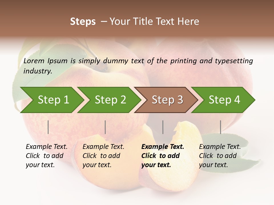 Nutrition Vegetarian Dessert PowerPoint Template
