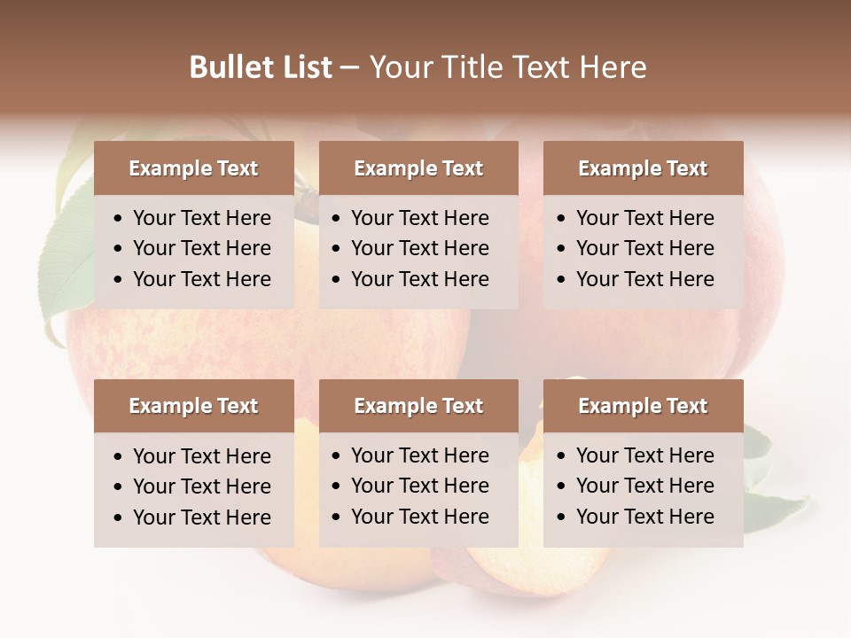 Nutrition Vegetarian Dessert PowerPoint Template