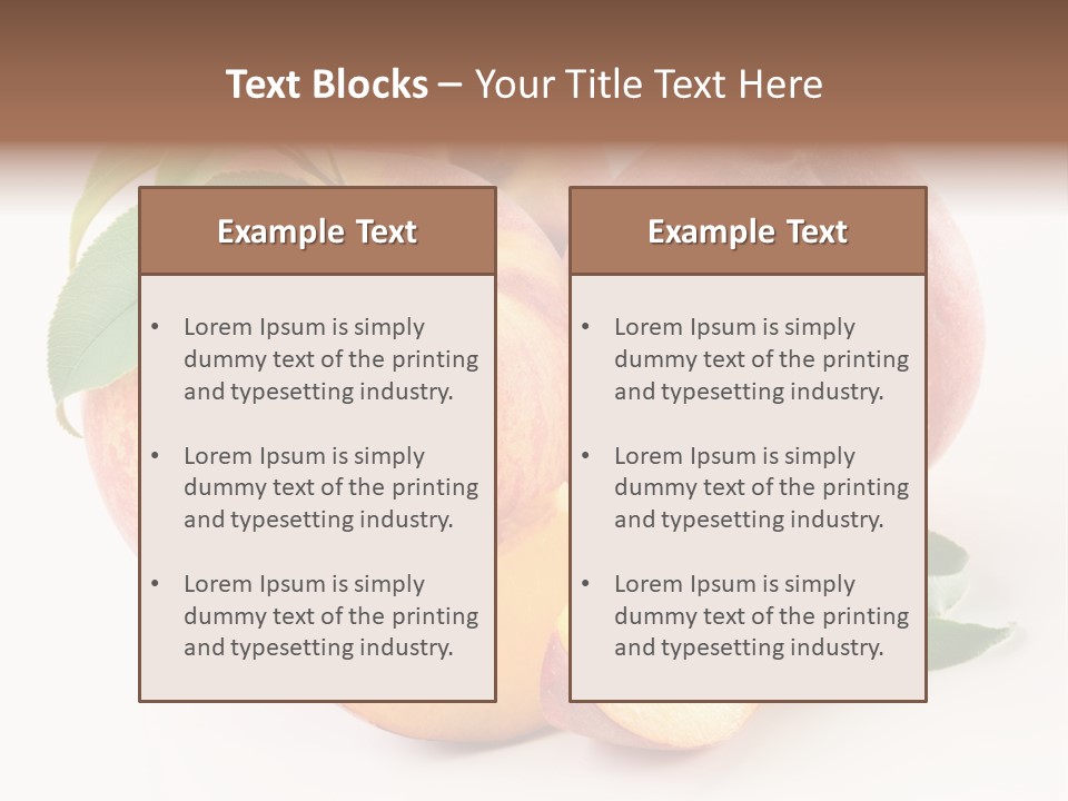 Nutrition Vegetarian Dessert PowerPoint Template