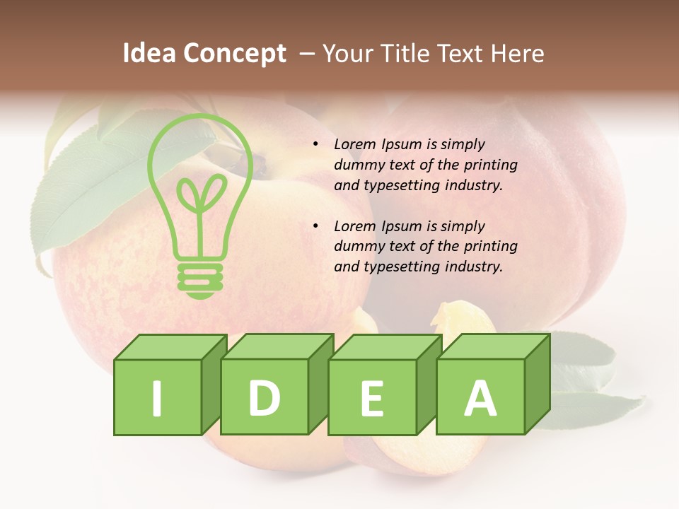 Nutrition Vegetarian Dessert PowerPoint Template