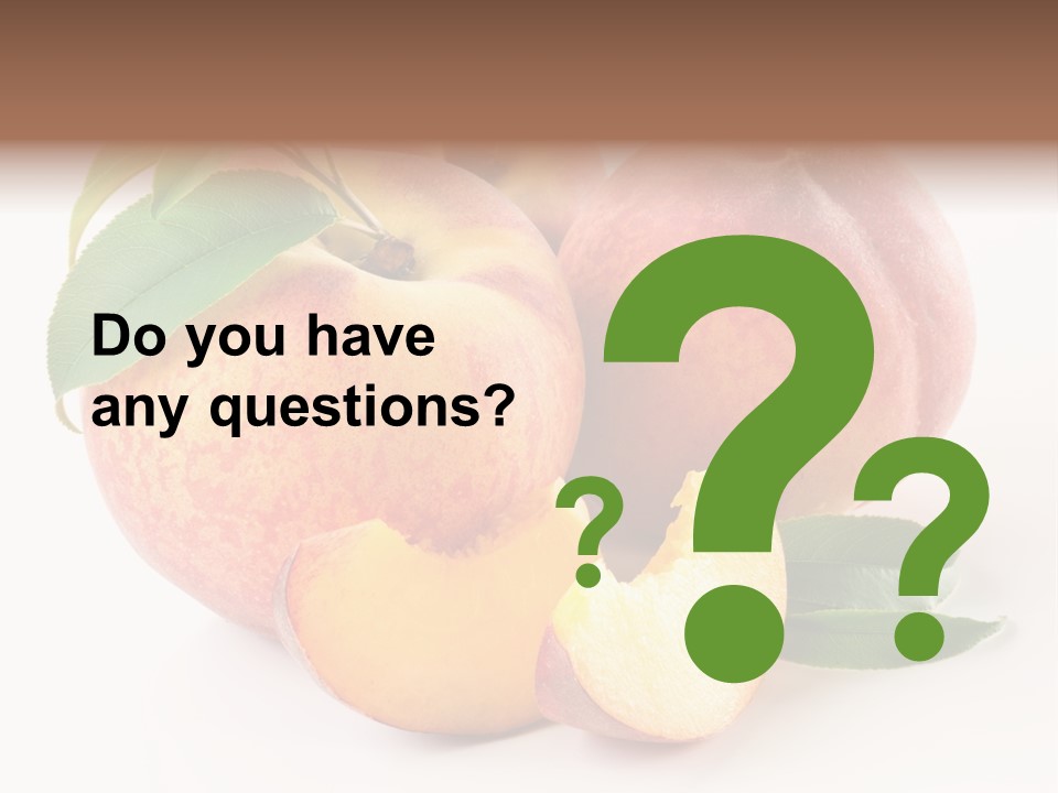 Nutrition Vegetarian Dessert PowerPoint Template