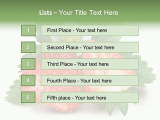 Healthy Fruit Fruity PowerPoint Template