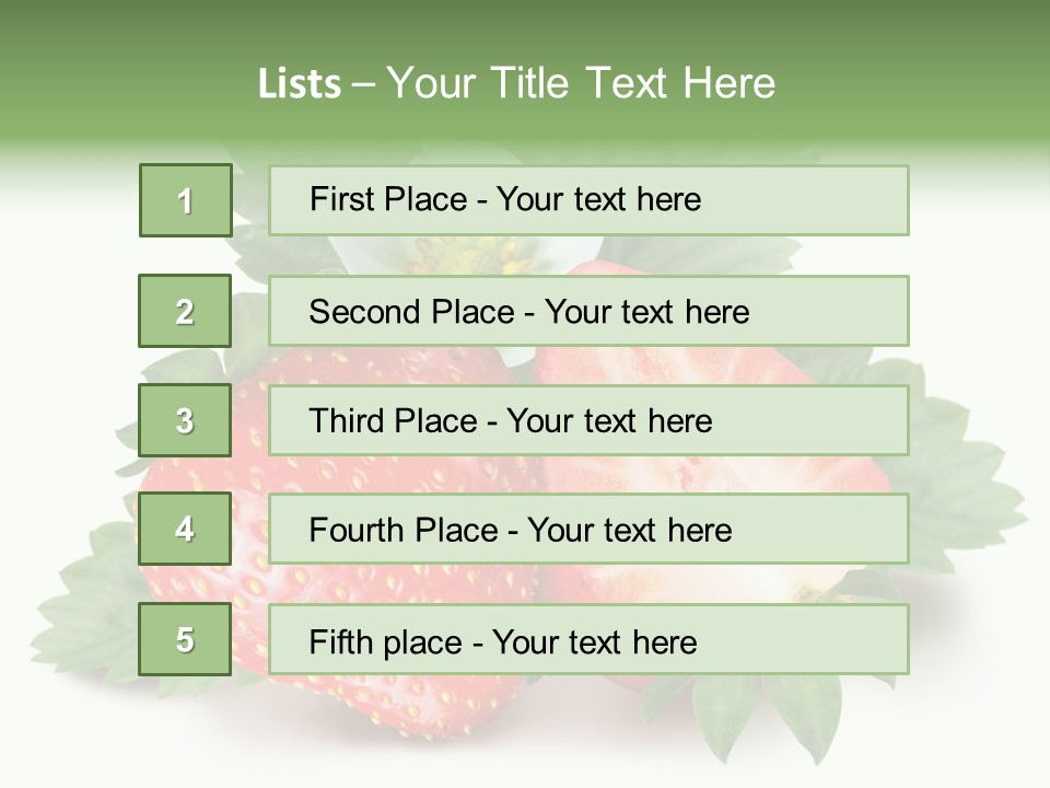 Healthy Fruit Fruity PowerPoint Template