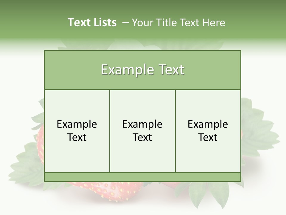 Healthy Fruit Fruity PowerPoint Template