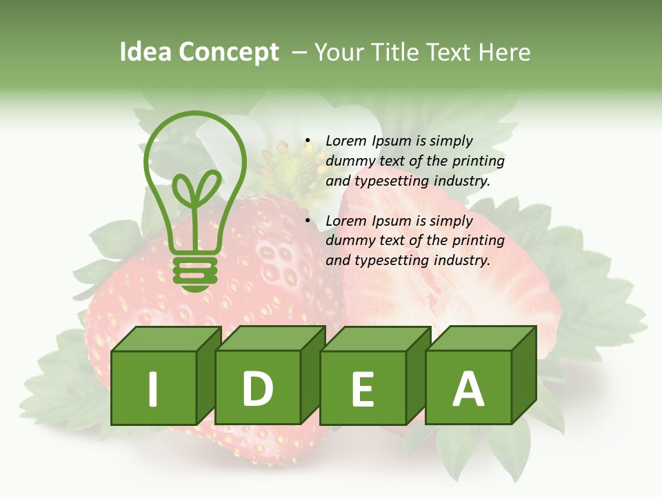 Healthy Fruit Fruity PowerPoint Template