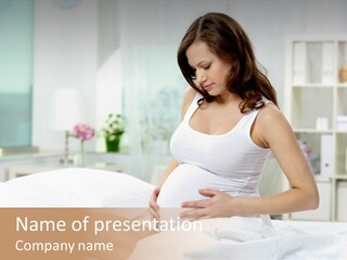 Mother Waiting  PowerPoint Template