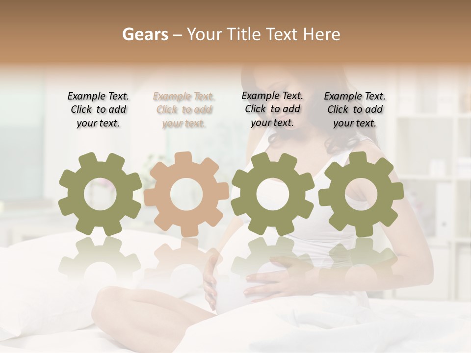 Mother Waiting  PowerPoint Template