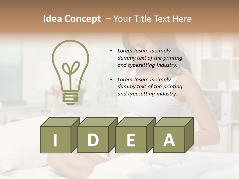 Mother Waiting  PowerPoint Template