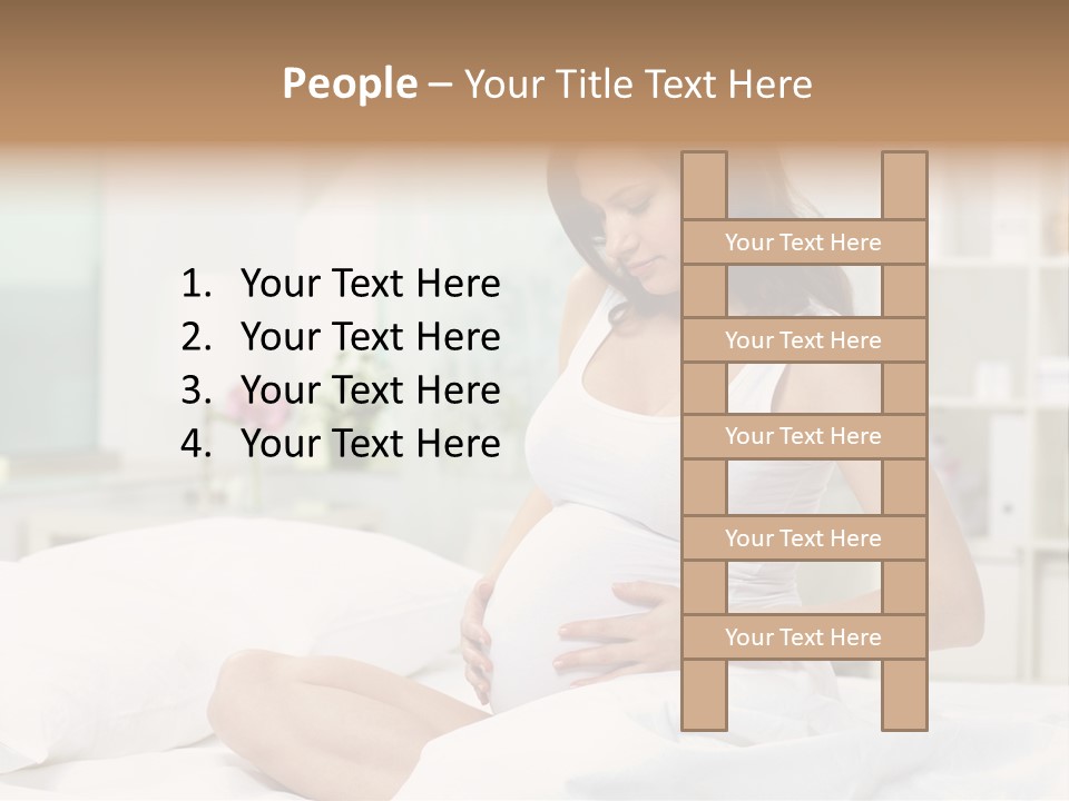 Mother Waiting  PowerPoint Template