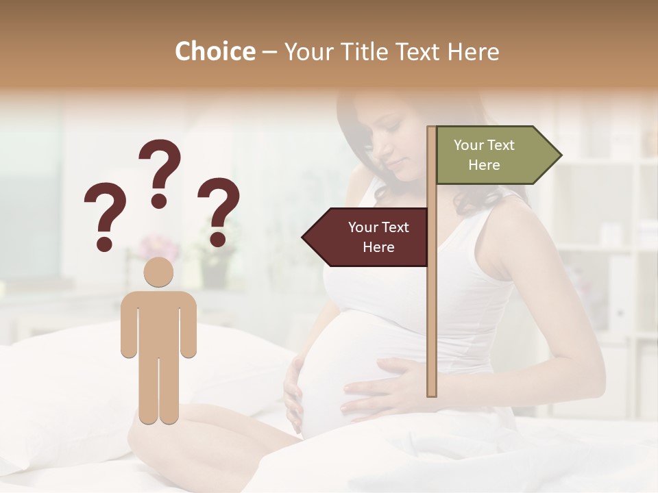 Mother Waiting  PowerPoint Template