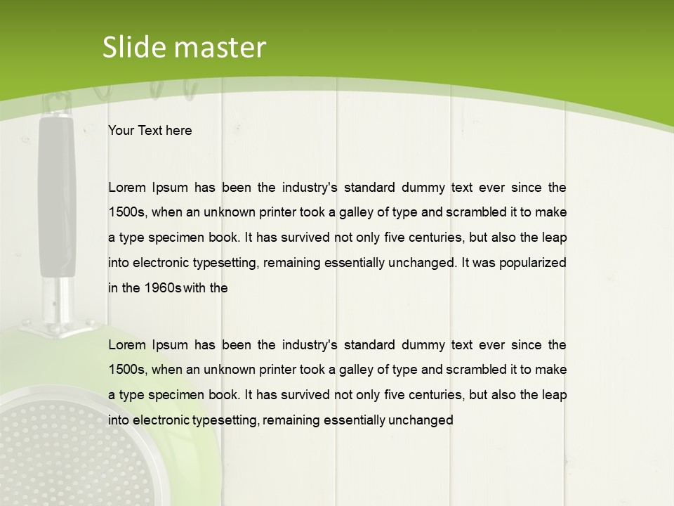 Kitchenware Object Space PowerPoint Template