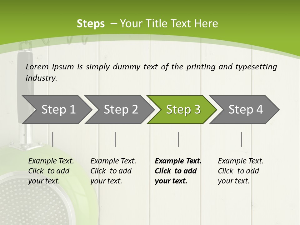 Kitchenware Object Space PowerPoint Template