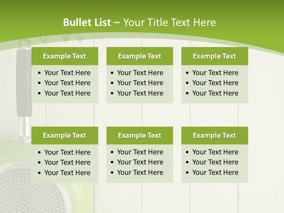 Kitchenware Object Space PowerPoint Template