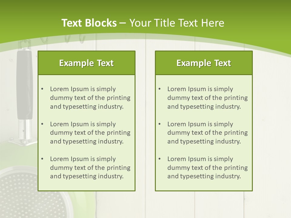 Kitchenware Object Space PowerPoint Template