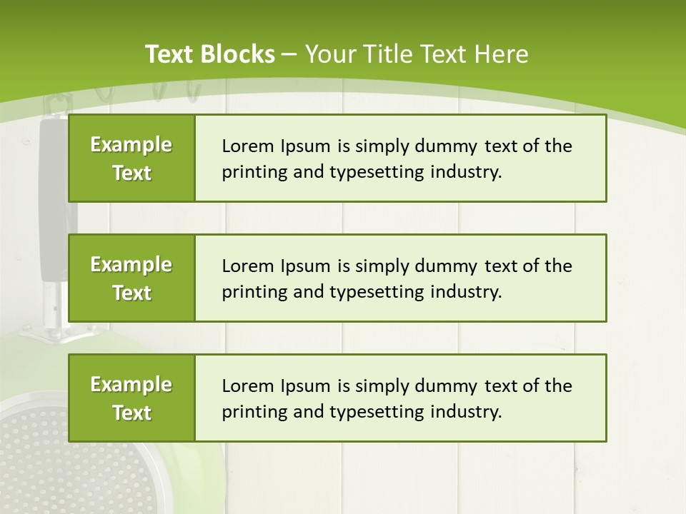 Kitchenware Object Space PowerPoint Template