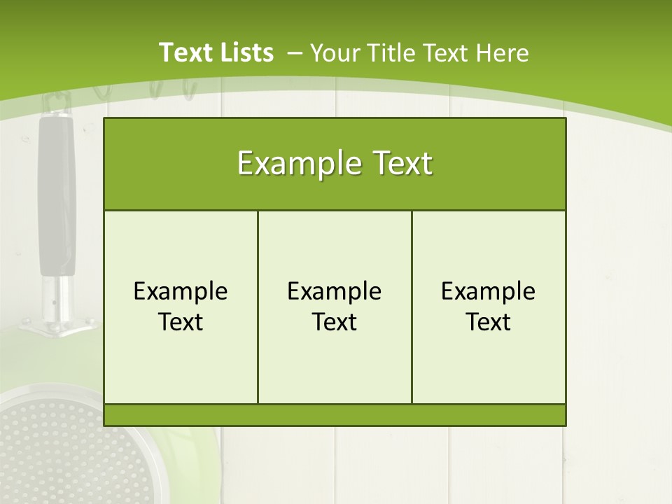 Kitchenware Object Space PowerPoint Template