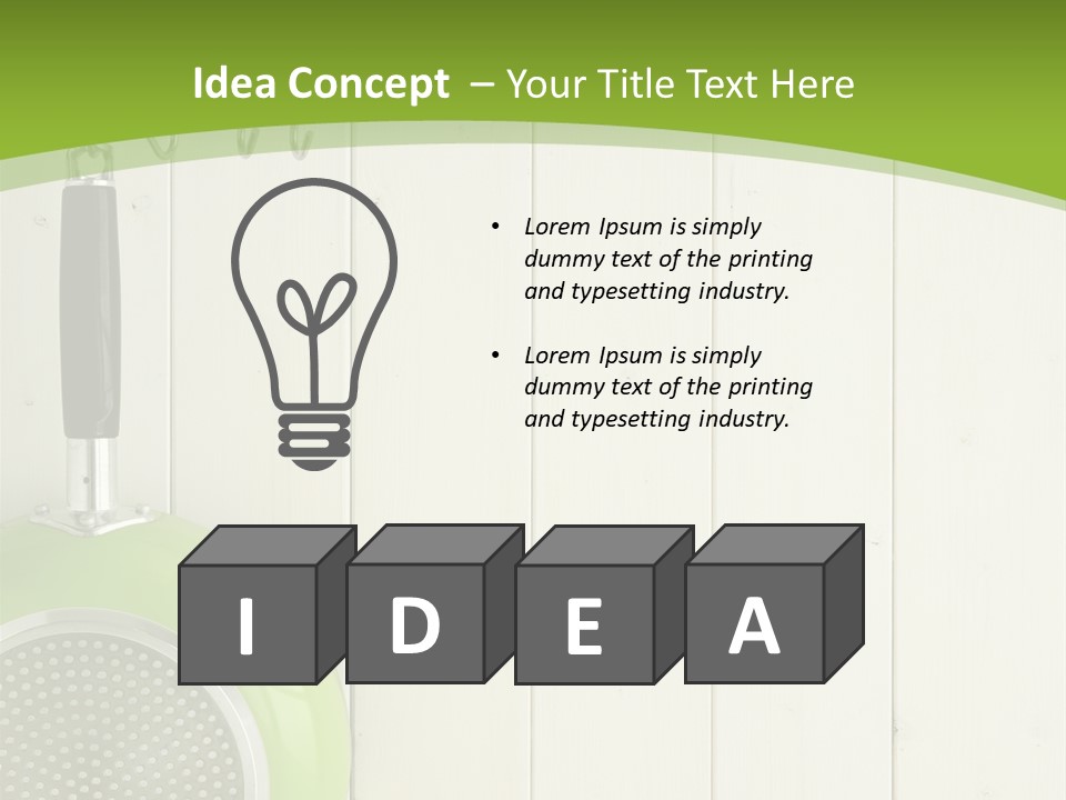 Kitchenware Object Space PowerPoint Template