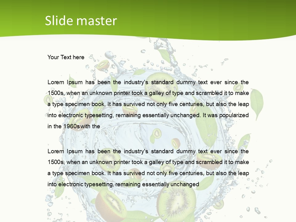 Slice Fresh White PowerPoint Template