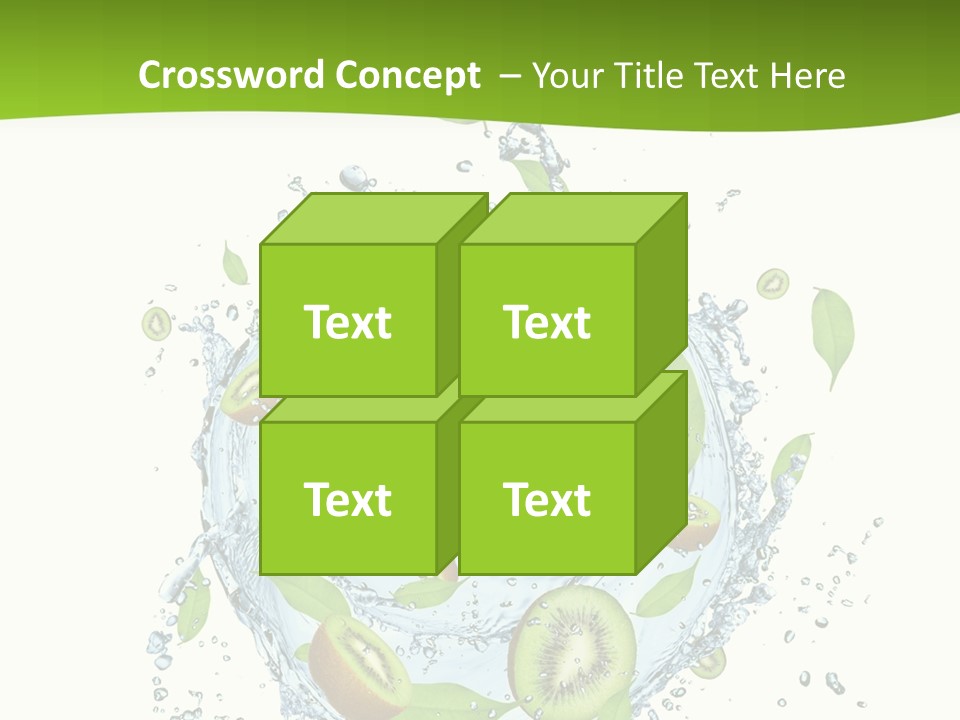 Slice Fresh White PowerPoint Template
