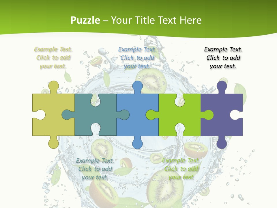 Slice Fresh White PowerPoint Template