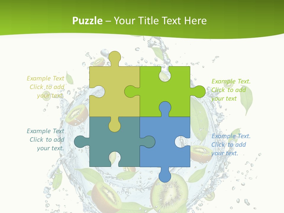 Slice Fresh White PowerPoint Template