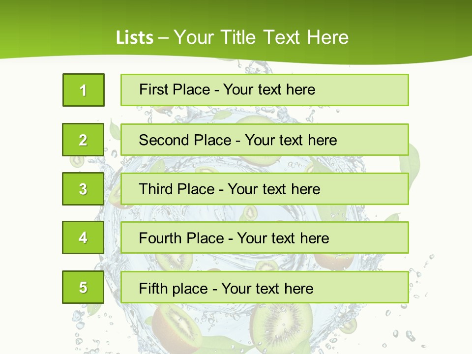 Slice Fresh White PowerPoint Template