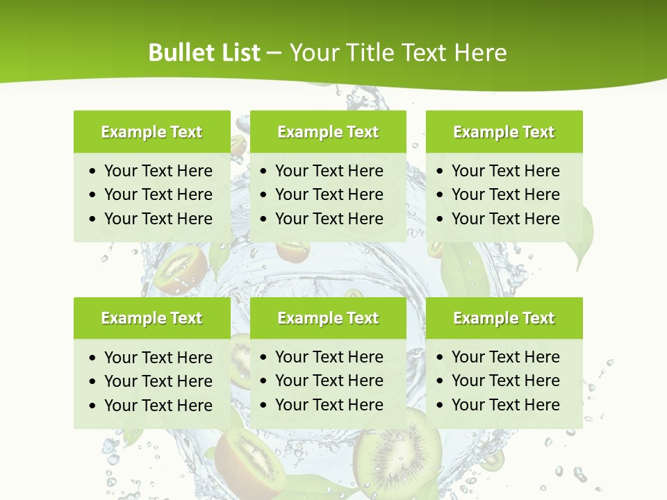 Slice Fresh White PowerPoint Template