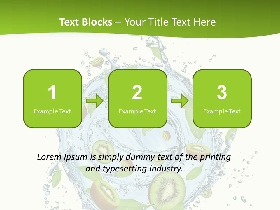 Slice Fresh White PowerPoint Template