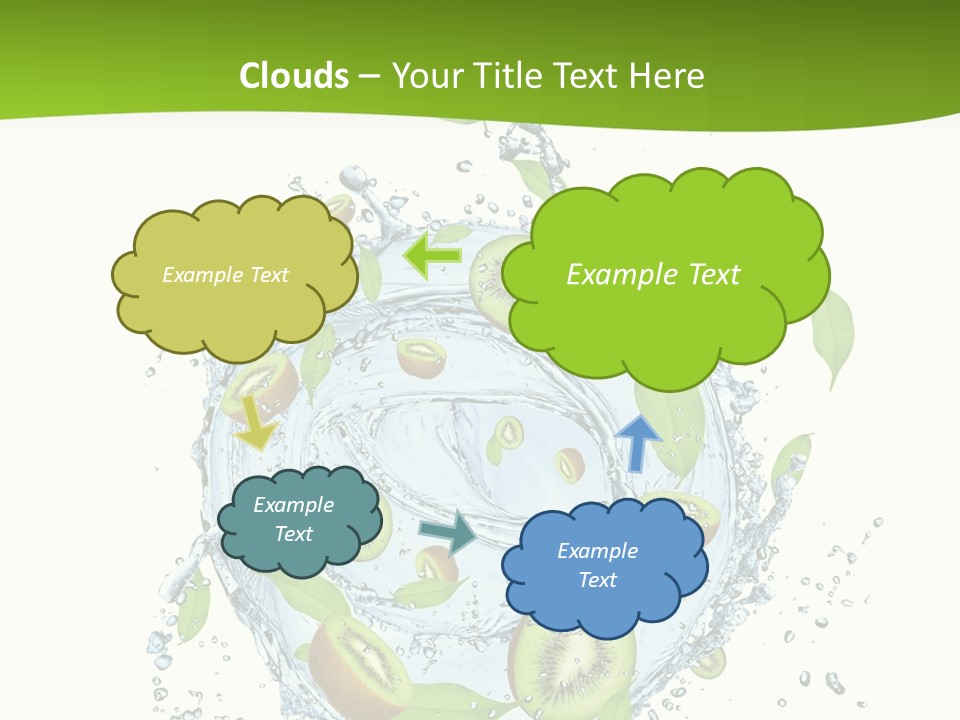 Slice Fresh White PowerPoint Template