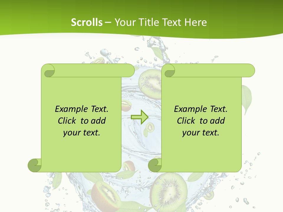 Slice Fresh White PowerPoint Template