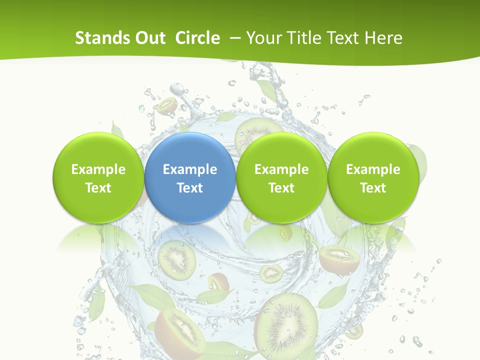 Slice Fresh White PowerPoint Template