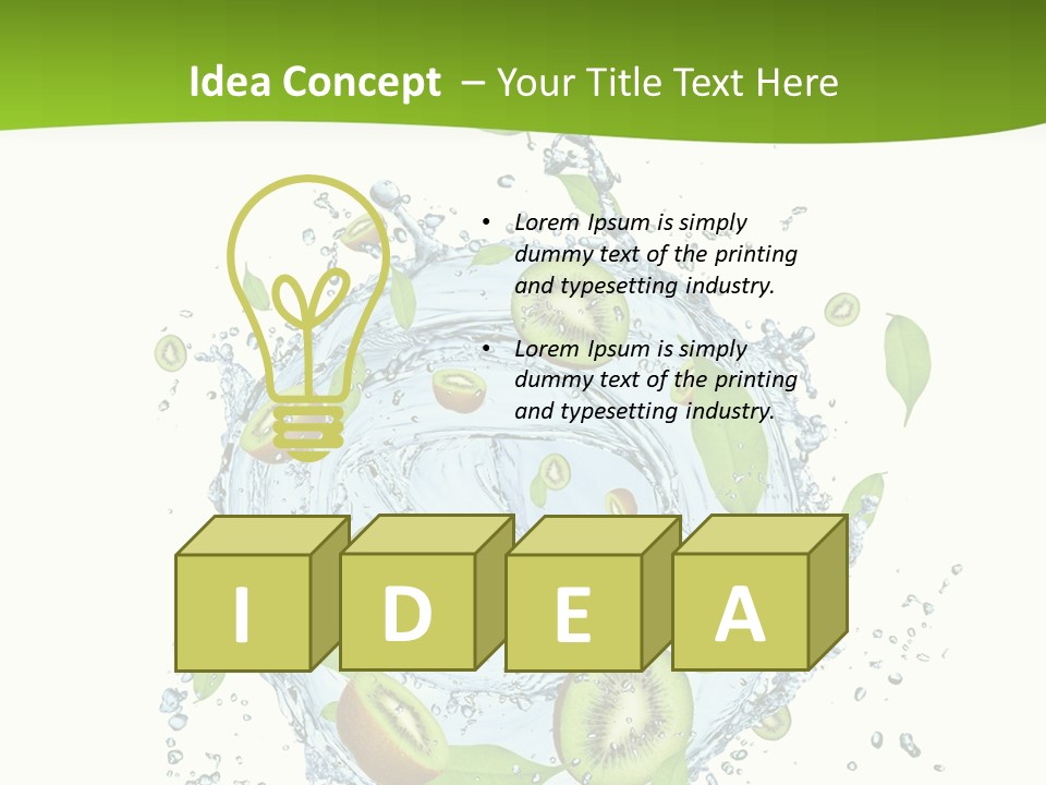 Slice Fresh White PowerPoint Template