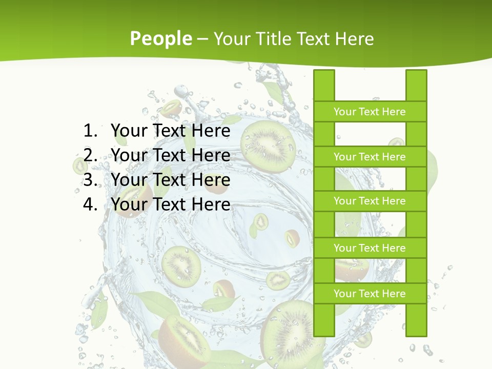 Slice Fresh White PowerPoint Template