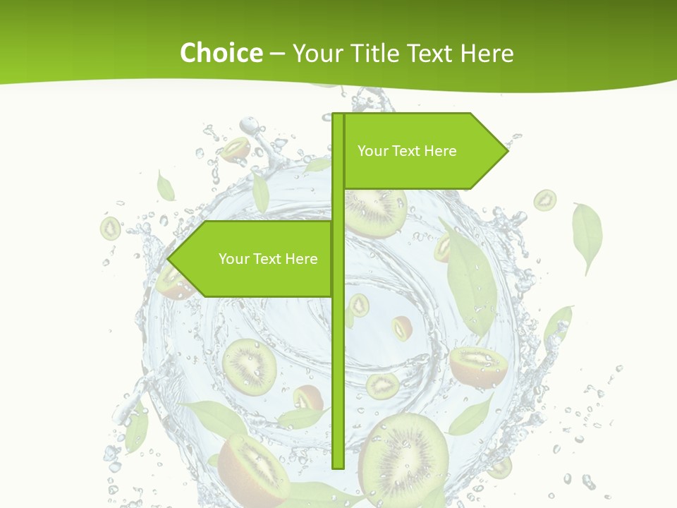 Slice Fresh White PowerPoint Template