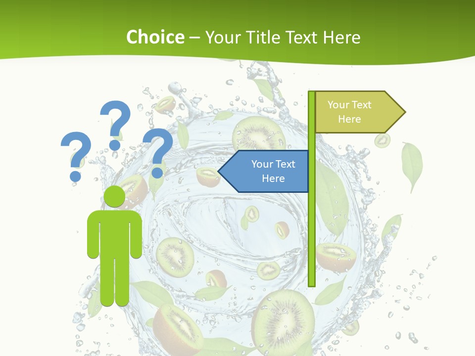 Slice Fresh White PowerPoint Template